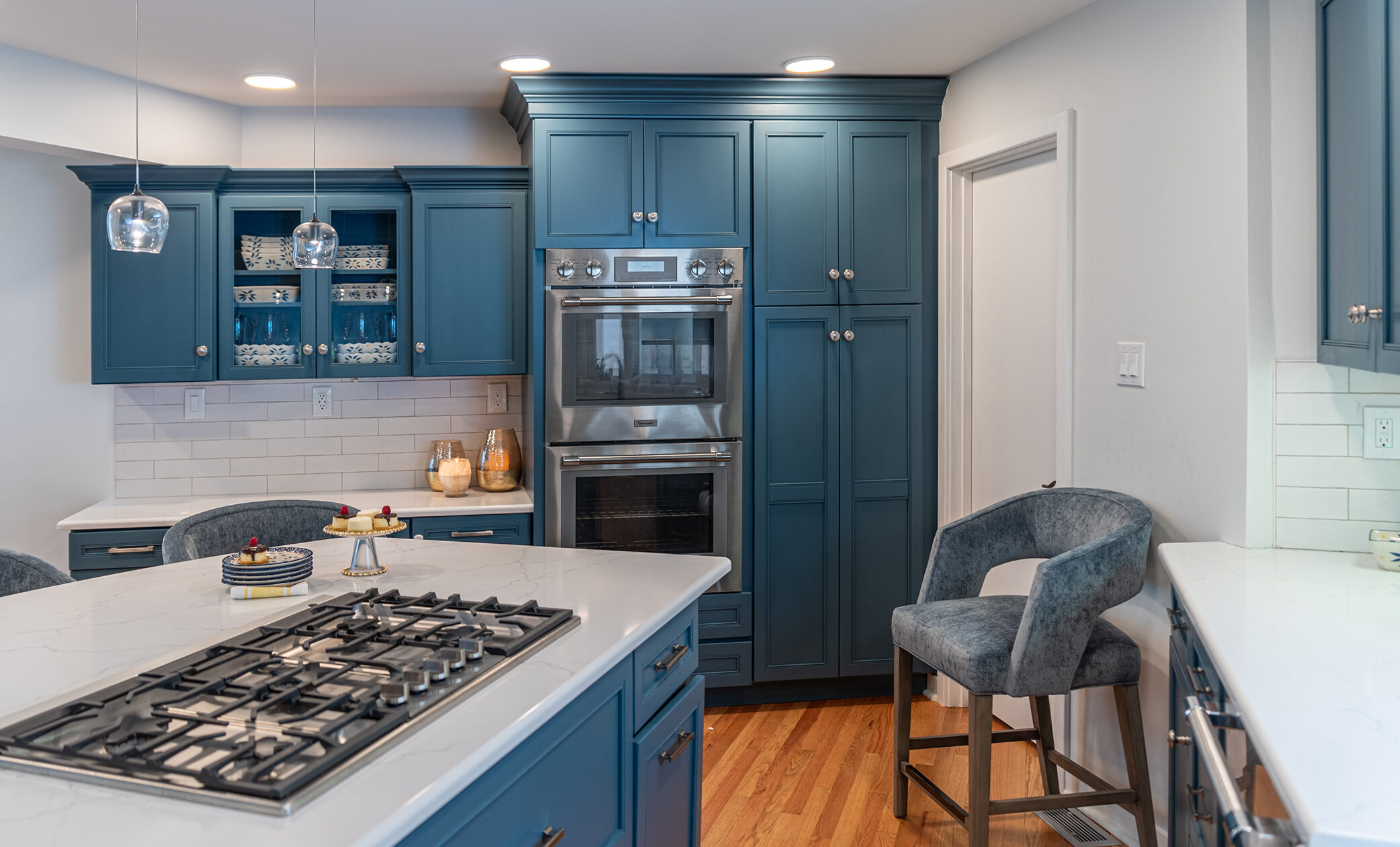 Carrie Davies - Decorating Den Interiors retirement community kitchen redecorating.